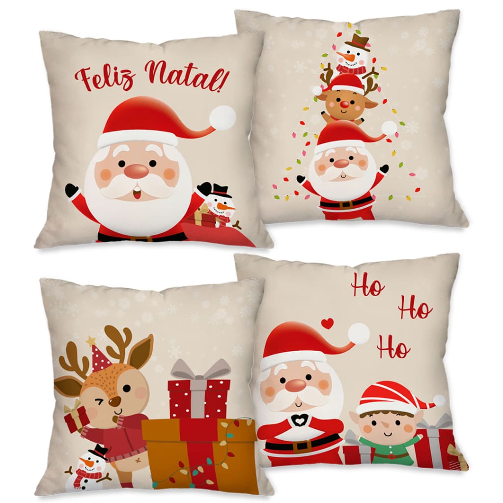 Kit com 4 Capas Natalinas