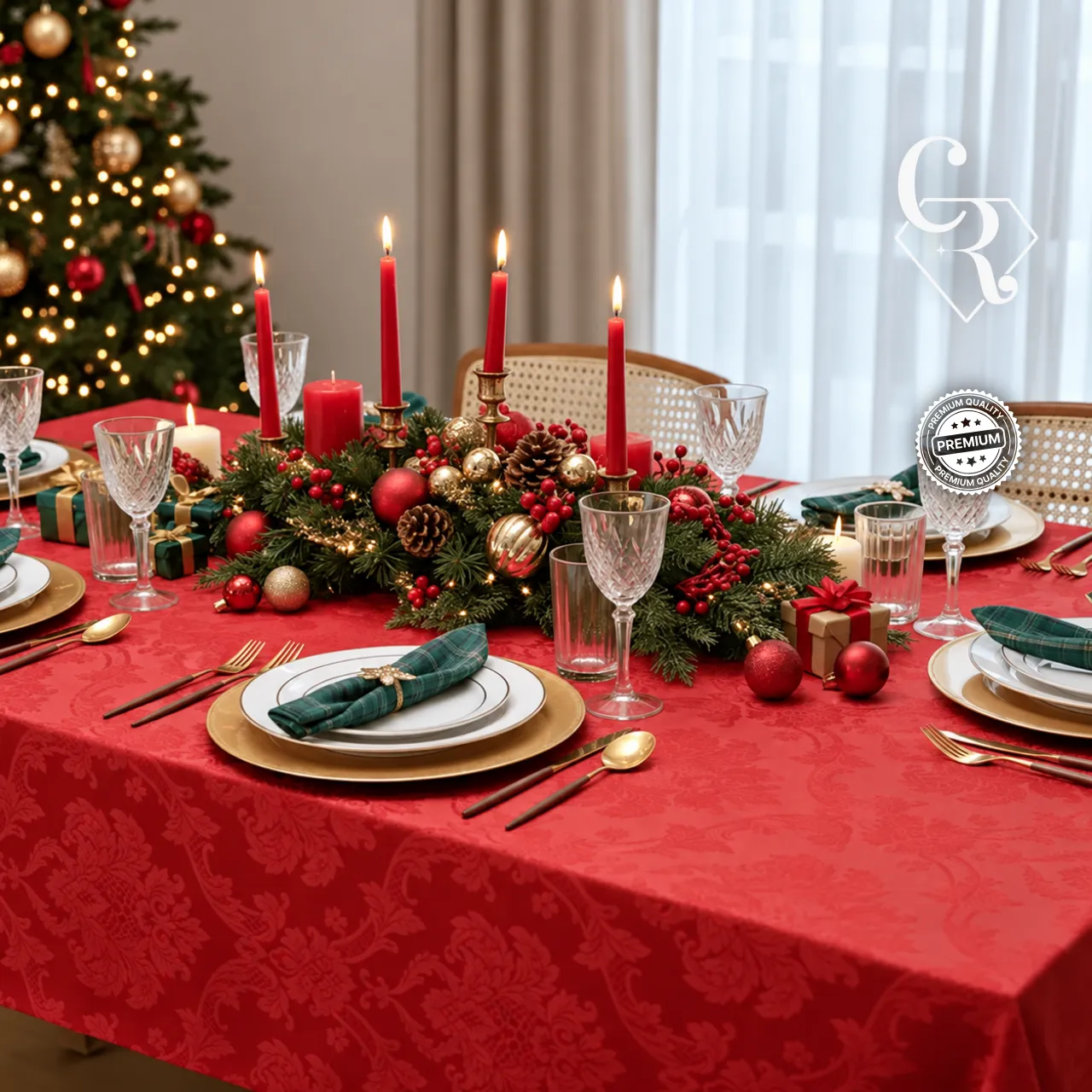 Toalha de Mesa Jacquard Luxo